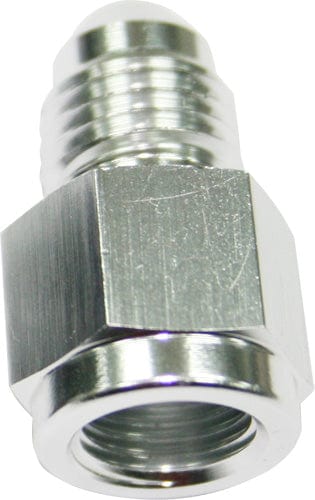 Aeroflow Performance Silver Finish Aeroflow Straight Female NPT to Male AN Adapter 1/8" to -4AN AF370-04S SR