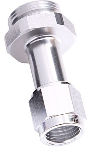 Aeroflow Performance Silver Finish. Suit Holley Aeroflow Carburettor Adapter - Female -6AN AF160-06-1S SR