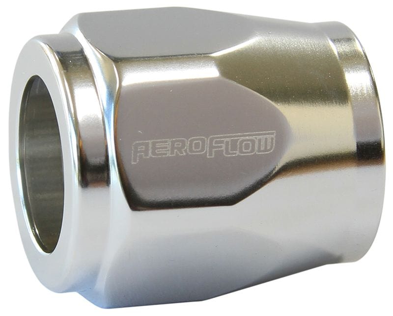 Aeroflow Performance Silver Finish. Suits -12AN Hose Aeroflow Hex Hose Finisher 15/16" (24mm) I.D AF150-12S SR