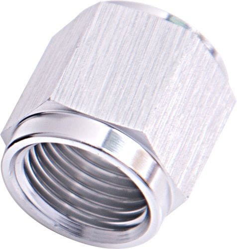 Aeroflow Performance Silver Finish. Suits Aeroflow, Moroso & Russell Tubing Aeroflow -4AN to 1/4" Aluminium Tube Nut - Silver Finish AF818-04S SR