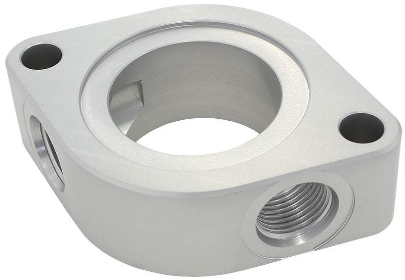 Aeroflow Performance Silver Suit SB Chev With x2 -8 ORB Auxiliary Ports Aeroflow Water Neck Spacer AF64-4051 SR