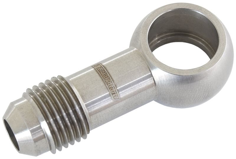 Aeroflow Performance Stainless Steel Aeroflow S/S AN Banjo Fitting 14mm to -6AN AF720-06SS SR