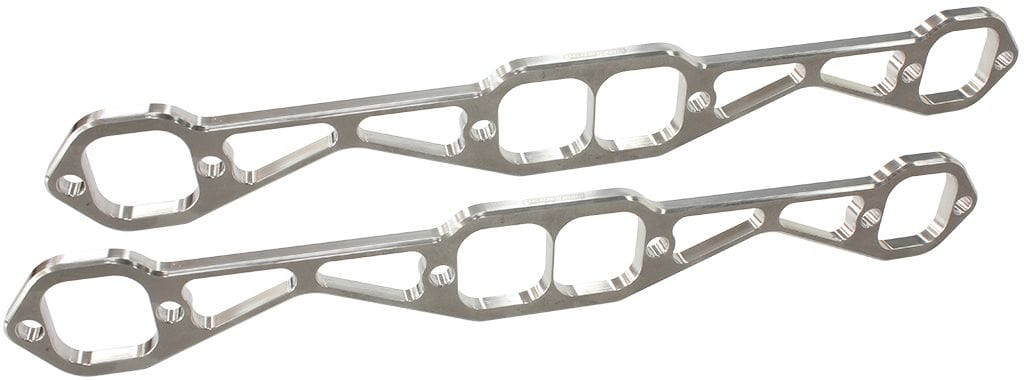 Aeroflow Performance Stainless Steel, Sold as a Pair Aeroflow SB Chev 1-3/4" Square Port Header Flange AF9551-1001 SR