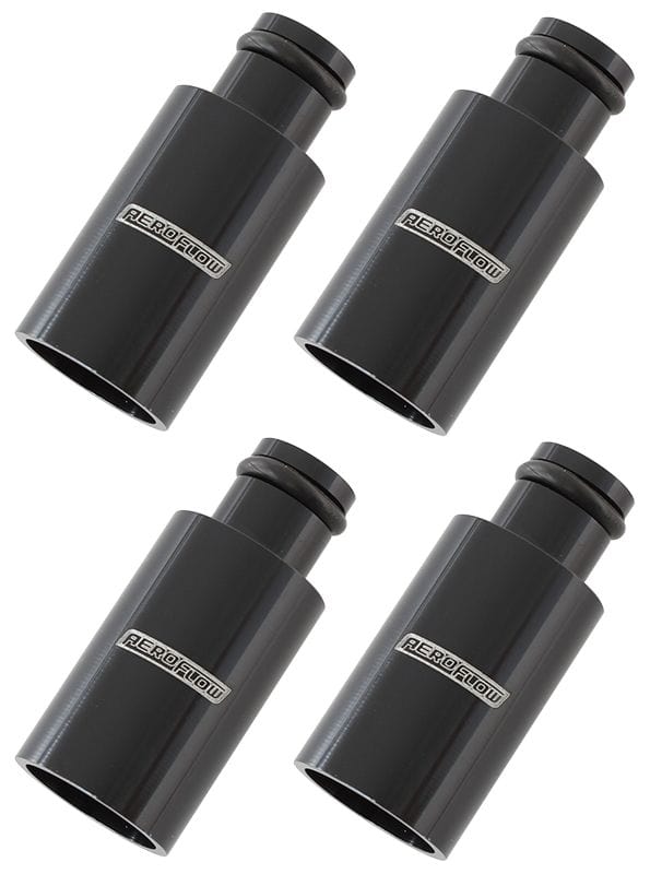 Aeroflow Performance Suit 11mm Fuel Rail With 14mm Injector, 27mm High (4 Pack) Aeroflow Fuel Injector Adapter AF64-2884 SR