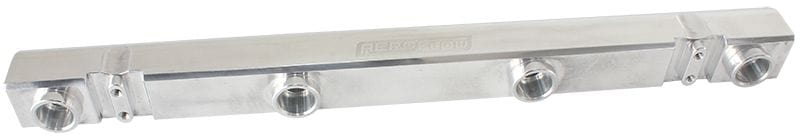 Aeroflow Performance Suit 14mm Full Length Fuel Injectors, -8ORB Ports Aeroflow Mitsubishi Evolution 4-9 4G63 Billet EFI Fuel Rails - Polished AF64-2121P SR