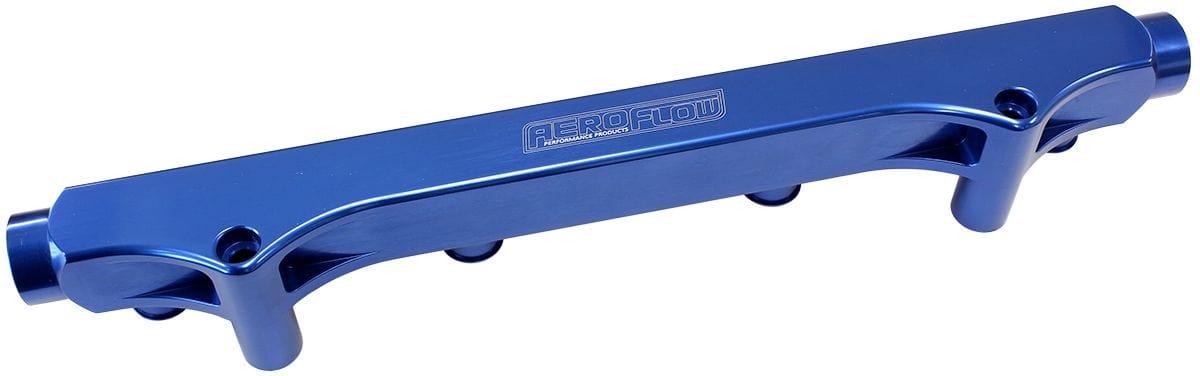 Aeroflow Performance Suit 14mm Full Length Fuel Injectors, -8ORB Ports Aeroflow VW and Audi 1.8L 20v Billet EFI Fuel Rail - Blue AF64-2133 SR