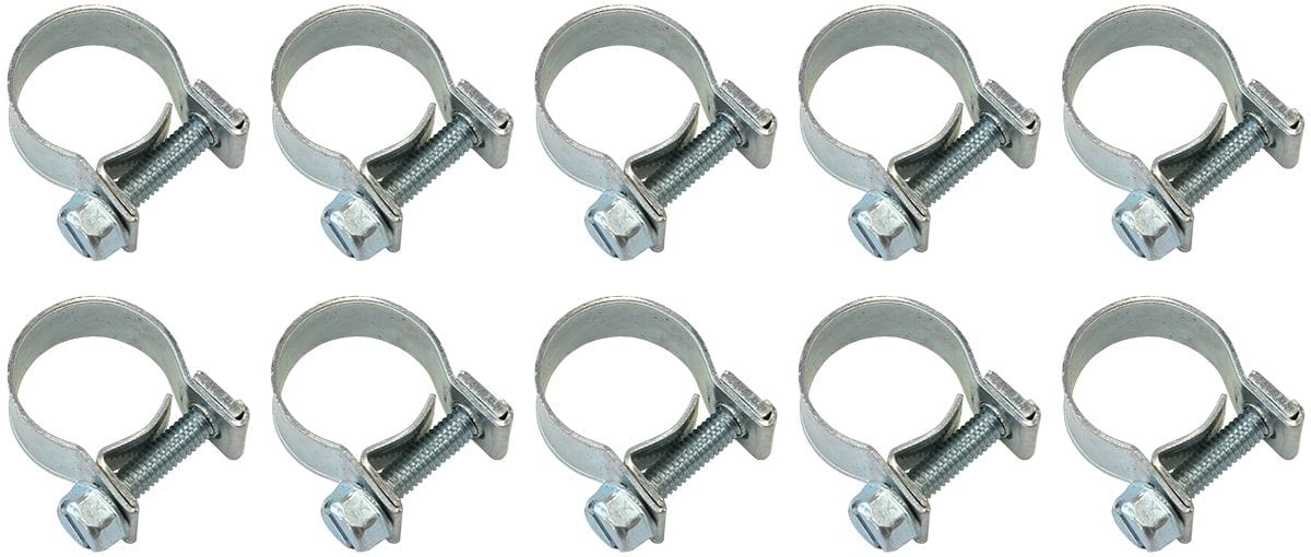 Aeroflow Performance Suit 5/16" & 3/8" Hose, Adjustable From 14mm to 16mm Aeroflow EFI Hose Clamps (10 Pack) AF26-1416 SR