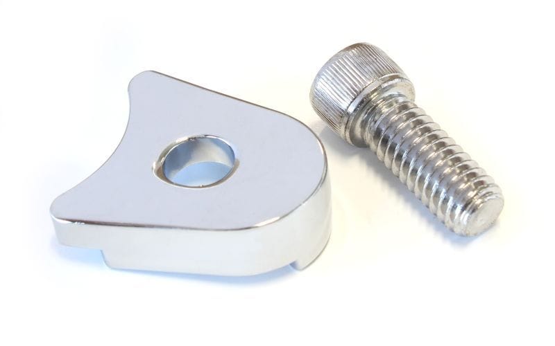 Aeroflow Performance Suit Ford 289-351W Aeroflow Billet Distributor Hold Down Clamp - Chrome AF64-2035C SR