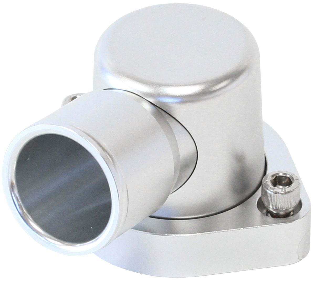 Aeroflow Performance Suit Ford 302-351C Aeroflow Billet 90° Thermostat Housing - Silver AF64-2039S SR