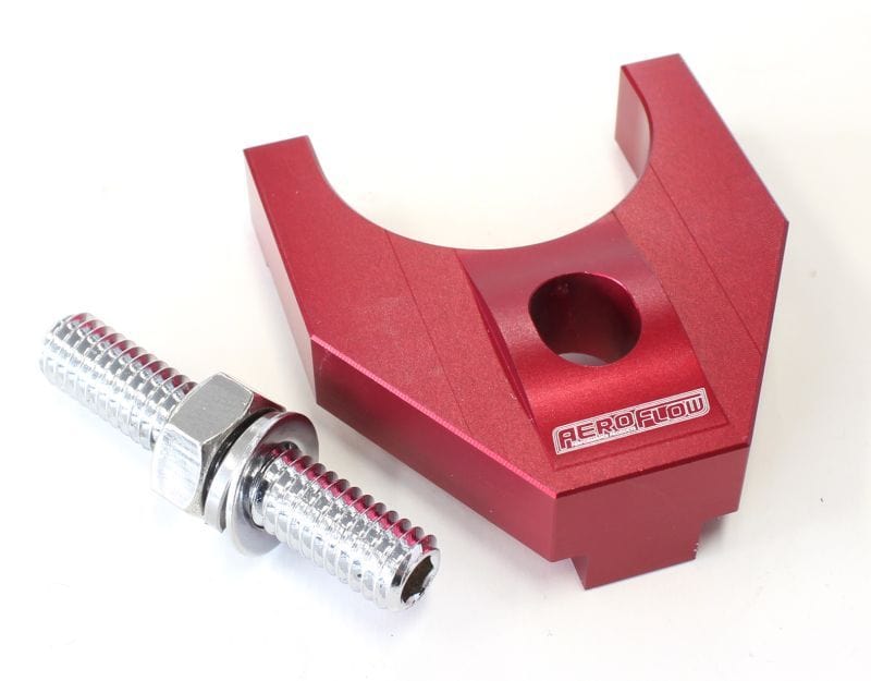 Aeroflow Performance Suit Ford 302-351C Aeroflow Billet Distributor Hold Down Clamp - Red AF64-2093R SR