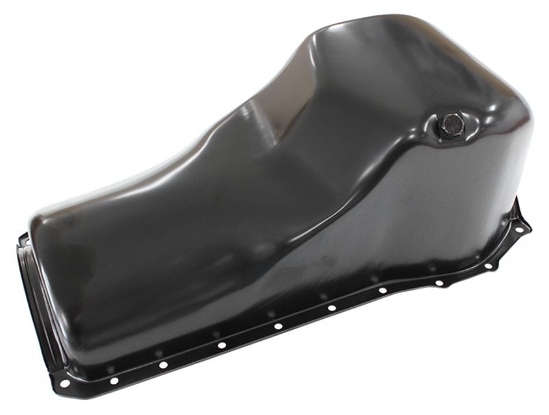 Aeroflow Performance Suit Ford 302 and 351 Cleveland, 5.0L Capacity Aeroflow Ford Cleveland Standard Replacement Oil Pan, Black Finish AF82-9310BLK SR