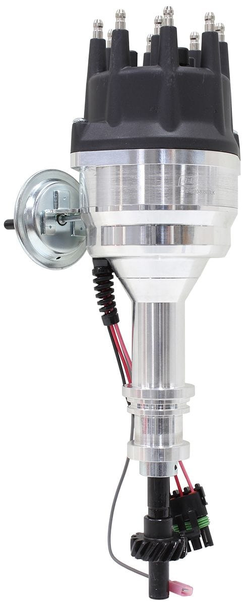 Aeroflow Performance Suit Ford 302 and 351 Cleveland, Ford Big Block 429 and 460 V8 Aeroflow XPRO Ford Cleveland Ready to Run Distributor, Machined Aluminium Body with Black SR