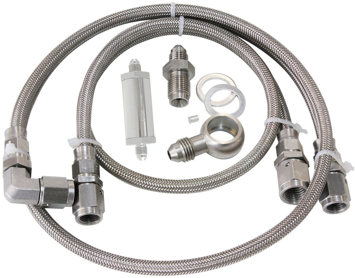 Aeroflow Performance Suit Ford BA-BF XR6, Includes 30 Micron Oil Filter Aeroflow Turbo Oil Feed Line Kit AF30-1000 SR