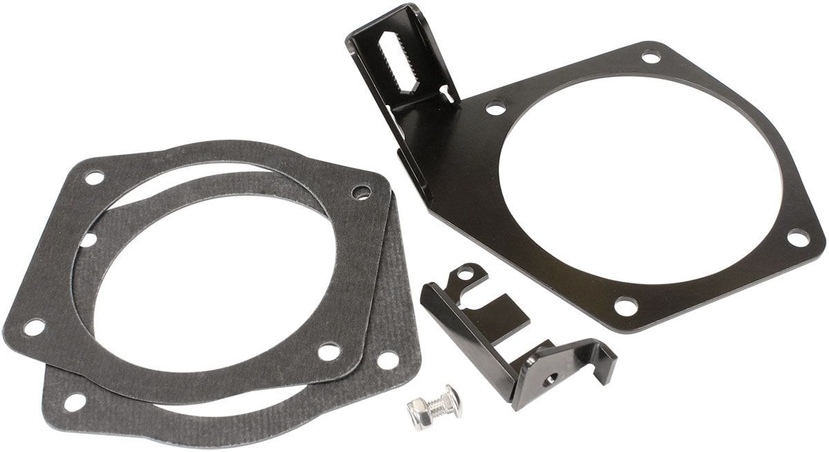 Aeroflow Performance Suit GM LS Series 4-Bolt 105mm Throttle Bodies Aeroflow 102mm & 105mm Throttle Cable Bracket AF64-2174 SR