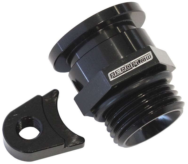 Aeroflow Performance Suit Holden V8 EFI, adapts Factory regulator to Aeroflow Fuel Rail Aeroflow Fuel Pressure Regulator Adapter - Black AF64-2200BLK SR
