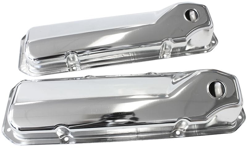 Aeroflow Performance Suit SB Ford 302-351 Cleveland Without Logo Aeroflow Chrome Steel Valve Covers AF1821-5051 SR