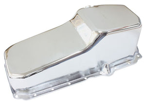 Aeroflow Chevrolet Late 1986 On Standard Replacement Oil Pan, Chrome Finish AF82-9414C