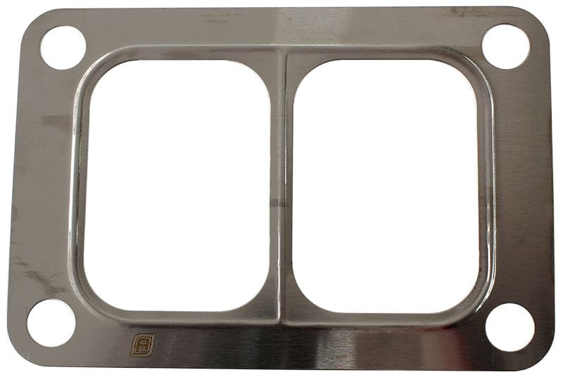 Aeroflow Performance Suit T6 Twin Entry Flange, Single Layer Embossed Steel Aeroflow Turbo Inlet Flange Gasket AF9557-0004 SR