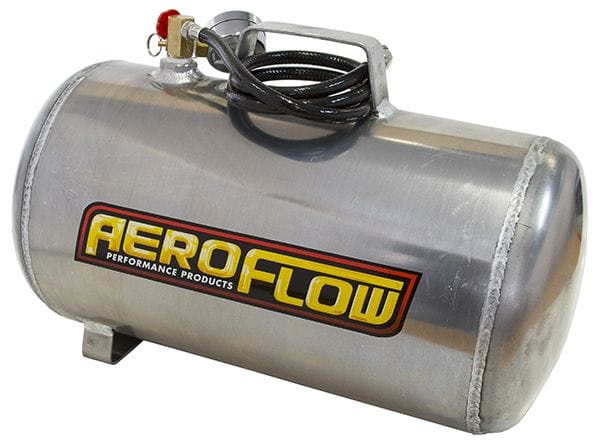 Aeroflow Performance Tank Dimensions: 15-3/4" (400mm) x 11-13/16" (300mm) Aeroflow 5 Gallon Aluminium Portable Air Tank (125 PSI Max) AF77-4000 SR