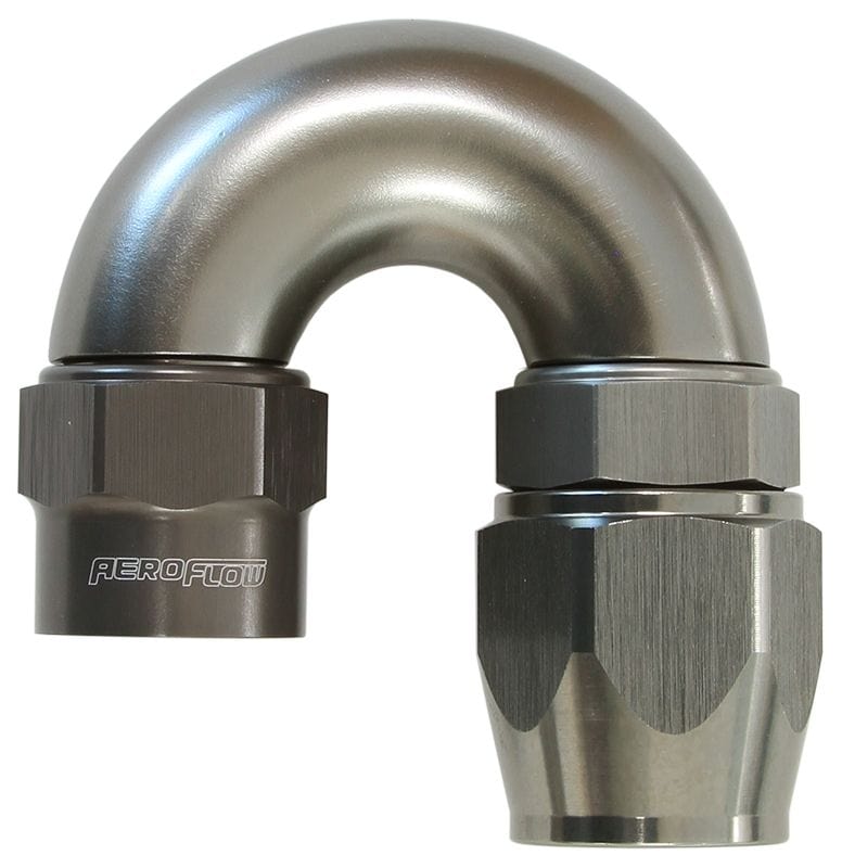 Aeroflow Performance Titanium Finish. Suits Kryptalon® Series Hose Aeroflow Kryptalon® Series Heavy Duty One Piece Swivel 180° Hose End -10AN AF7856-10 SR