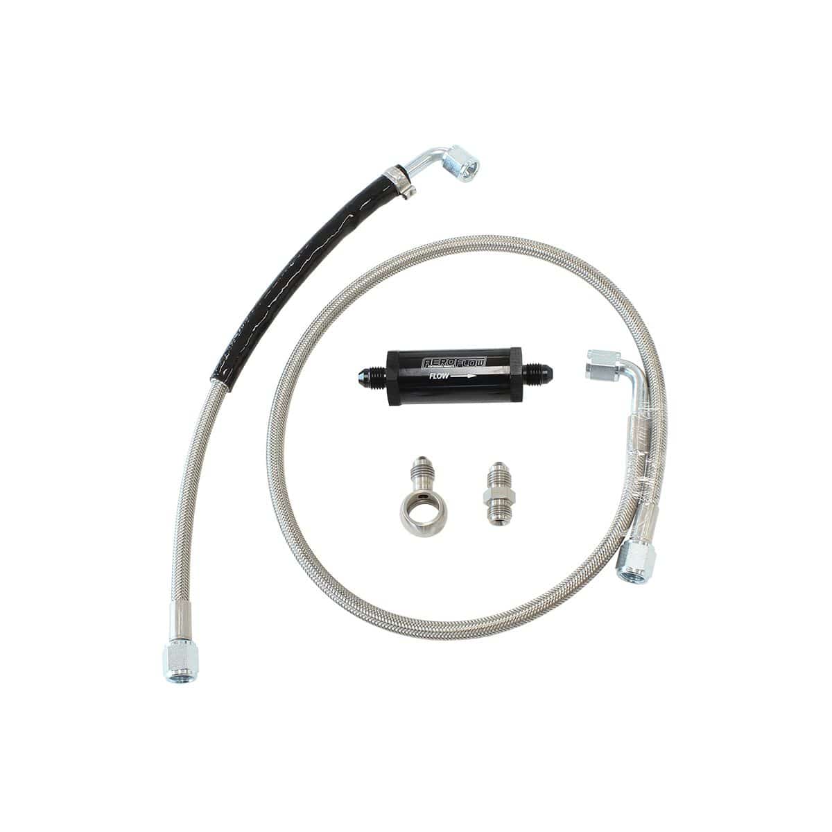 Aeroflow Performance Turbo Accessories AF30-1005 Turbo Oil & Water Feed Line Kit - Suit Ford FG XR6 SR