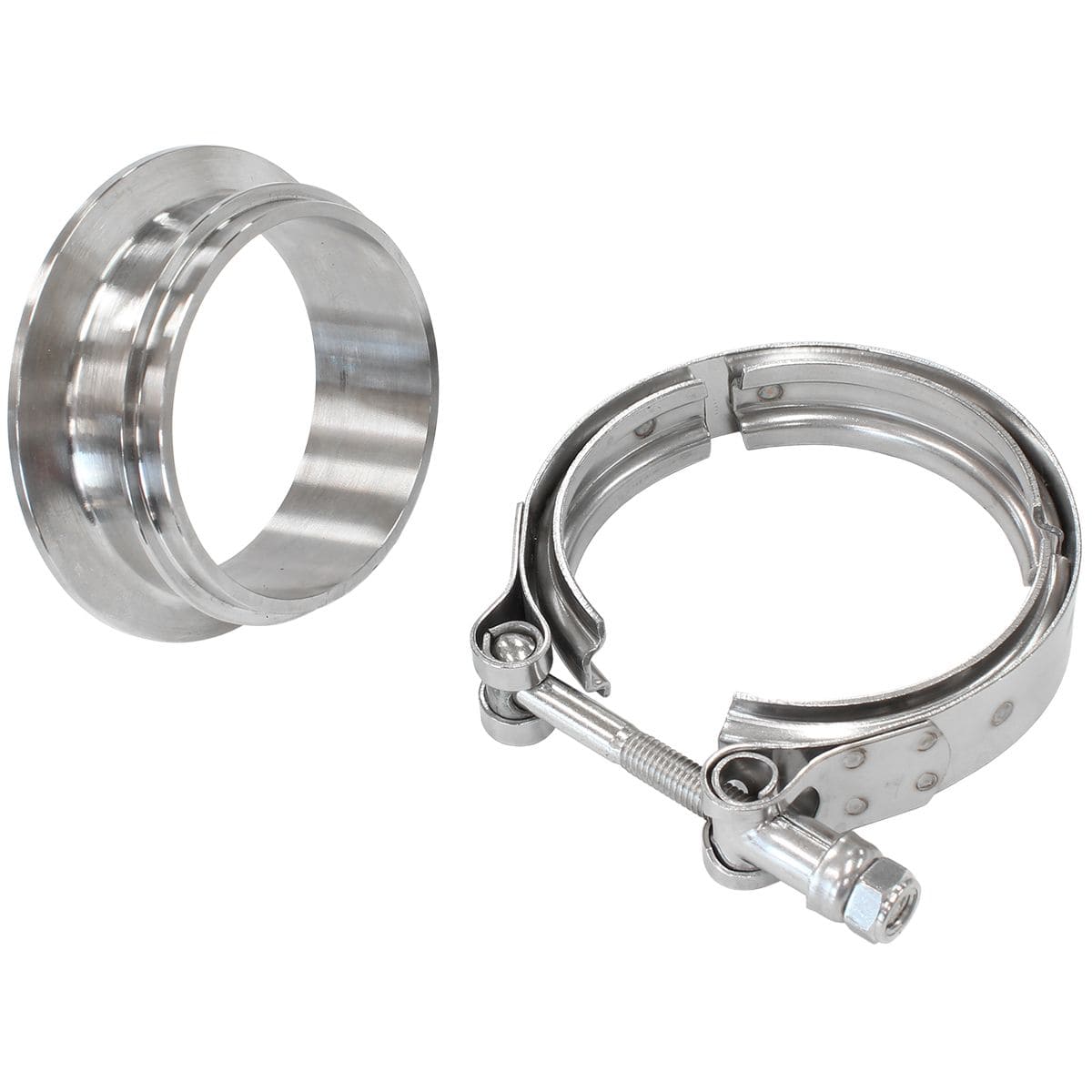 Aeroflow Performance Turbo Accessories AF8080-1019 2.67" 304 SS BOOSTED VBAND KIT TURBINE INLET 7375 7975 Aeroflow - AF 8080-1019 SR