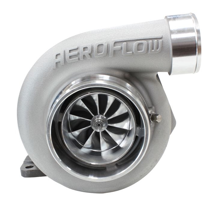 Aeroflow Performance Turbos AF8005-4022 BOOSTED 6762 T4 .82 Turbocharger 950HP, Natural Cast Finish
External Wastegate, T4 Inlet Flange, V-Band Exhaust Flange SR