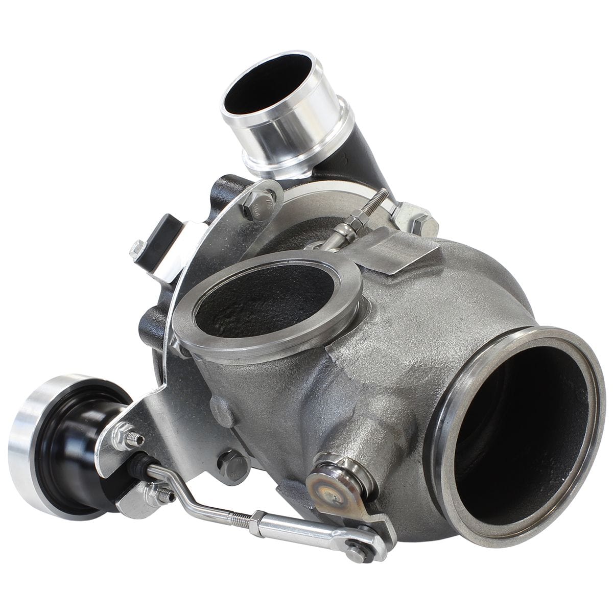 Aeroflow Performance Turbos Black BOOSTED TURBO 4849.72 V BAND FLANGE V BAND OUTLET G25-550 NAT IWG SR