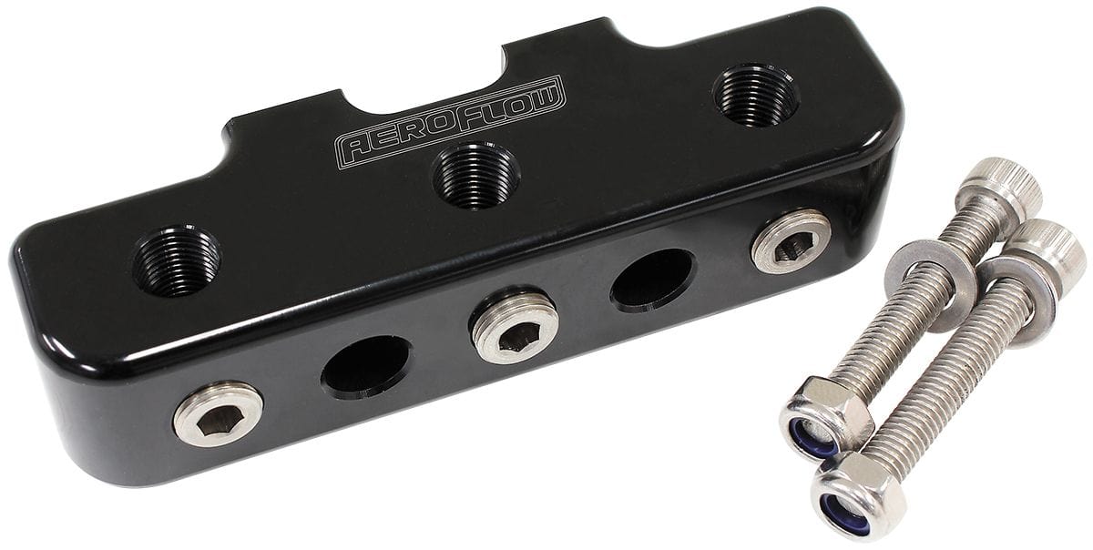 Aeroflow Performance With X9 1/8" NPT Aeroflow Pressure Sensor Block - Black AF456-03BLK SR