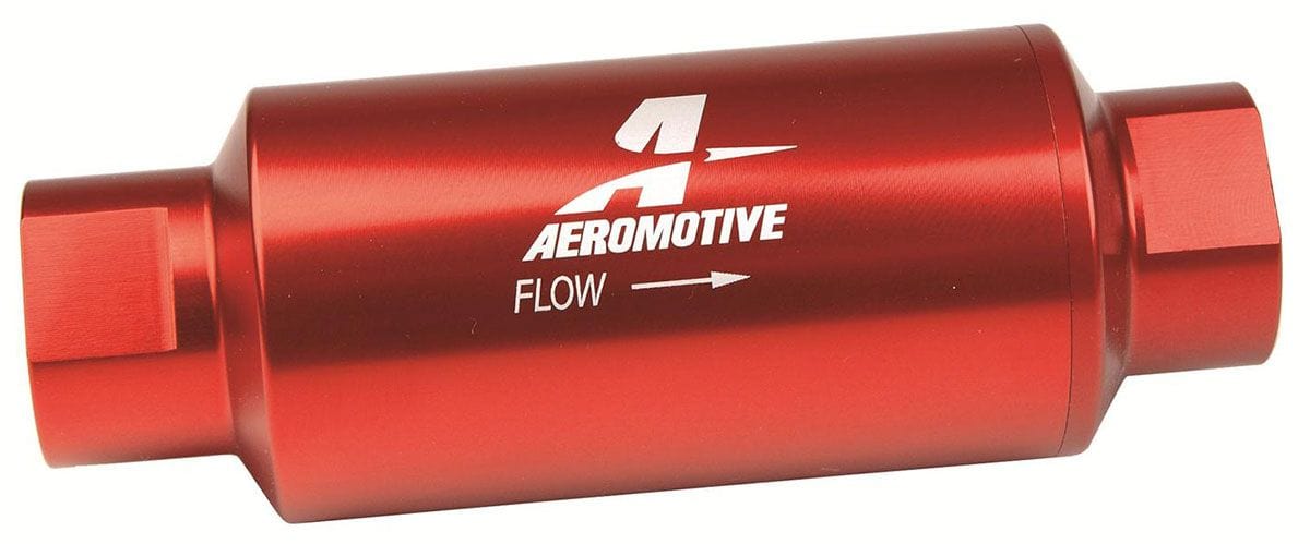 AEROMOTIVE -10 Ports. Red Anodised Finish Aeromotive 10 Micron High-Flow Fuel Filter ARO12301 SR
