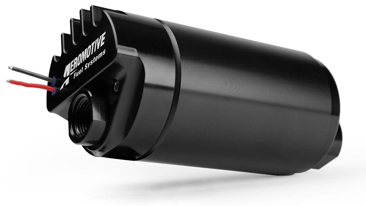 AEROMOTIVE -12 Inlet, -10 Outlet, Suit Carb & EFI Applications Aeromotive Eliminator Brushless Fuel Pump - Round Body ARO11180 SR