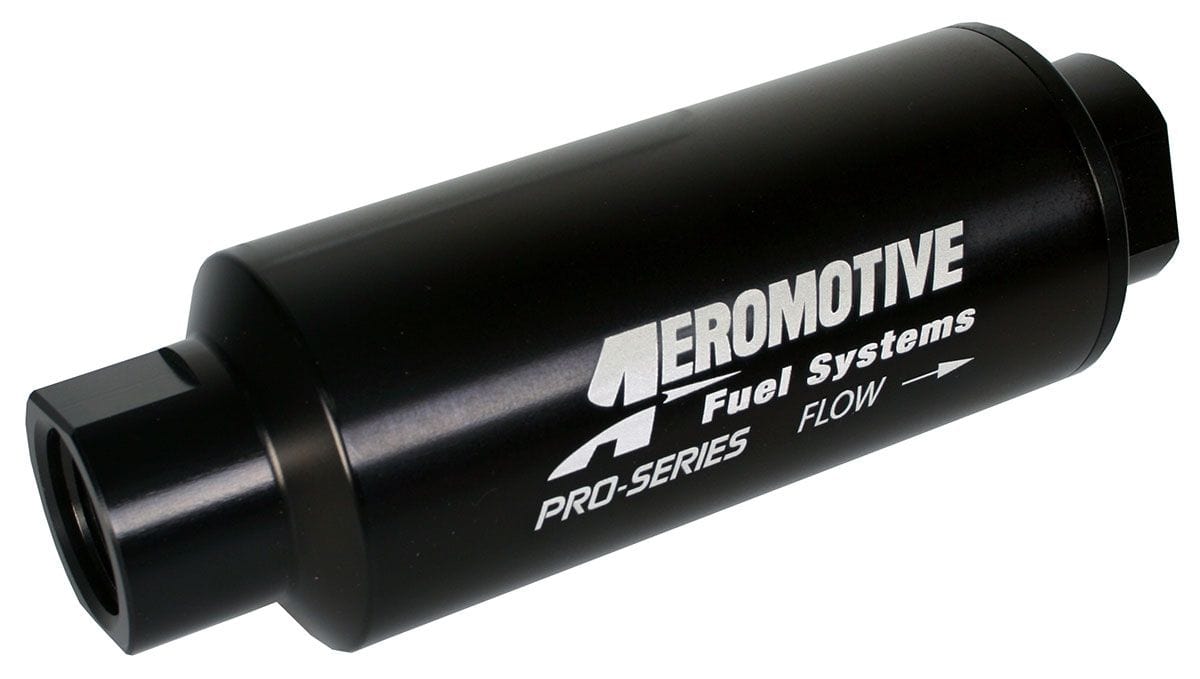 AEROMOTIVE -12 Ports. Black Finish Aeromotive Pro Series 10 Micron High-Flow Fuel Filter ARO12310 SR