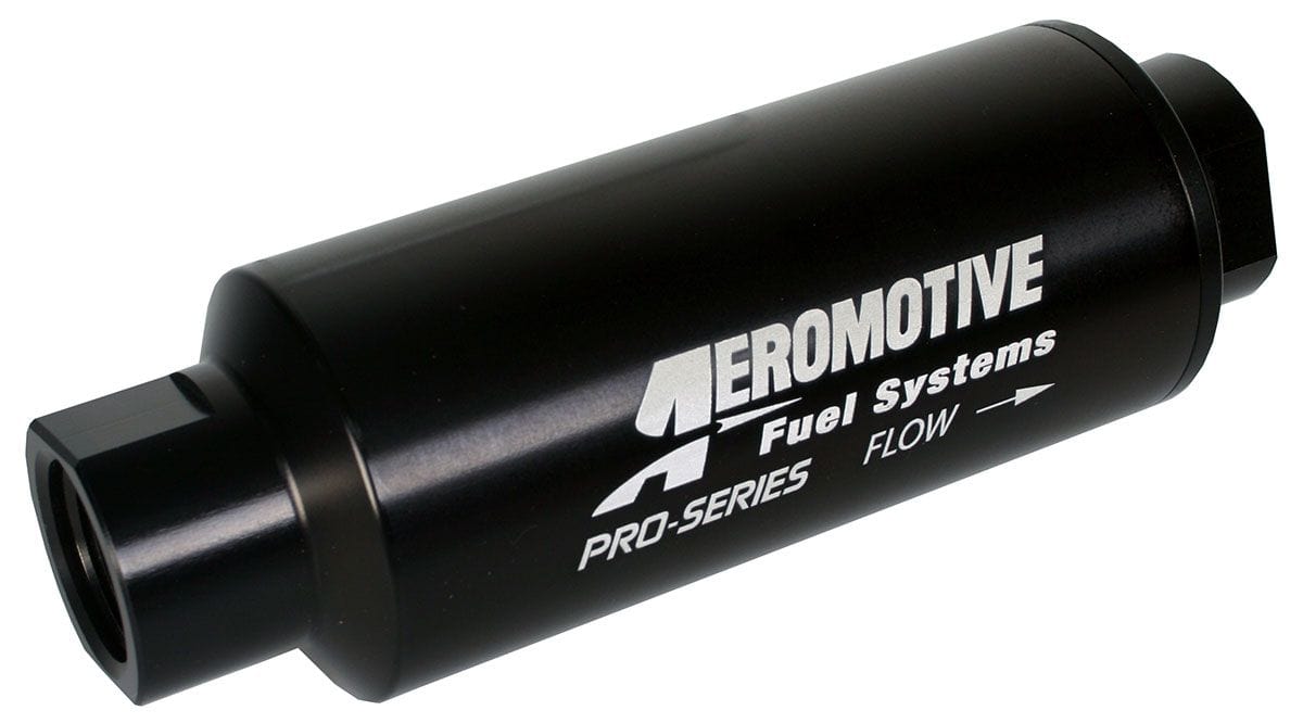 AEROMOTIVE -12 Ports. Polished Finish Aeromotive Pro Series 100 Micron High-Flow Fuel Filter ARO12302 SR