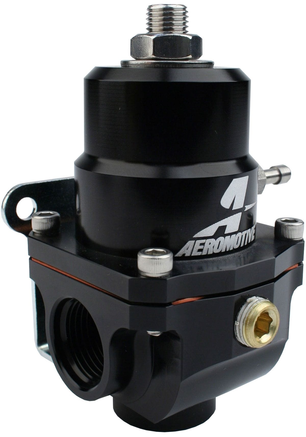 AEROMOTIVE -8AN Inlet/Outlet Port With -8AN Return Port, .188" Seat 35-75 PSI Aeromotive X1 2-Port EFI Regulator ARO13303 SR