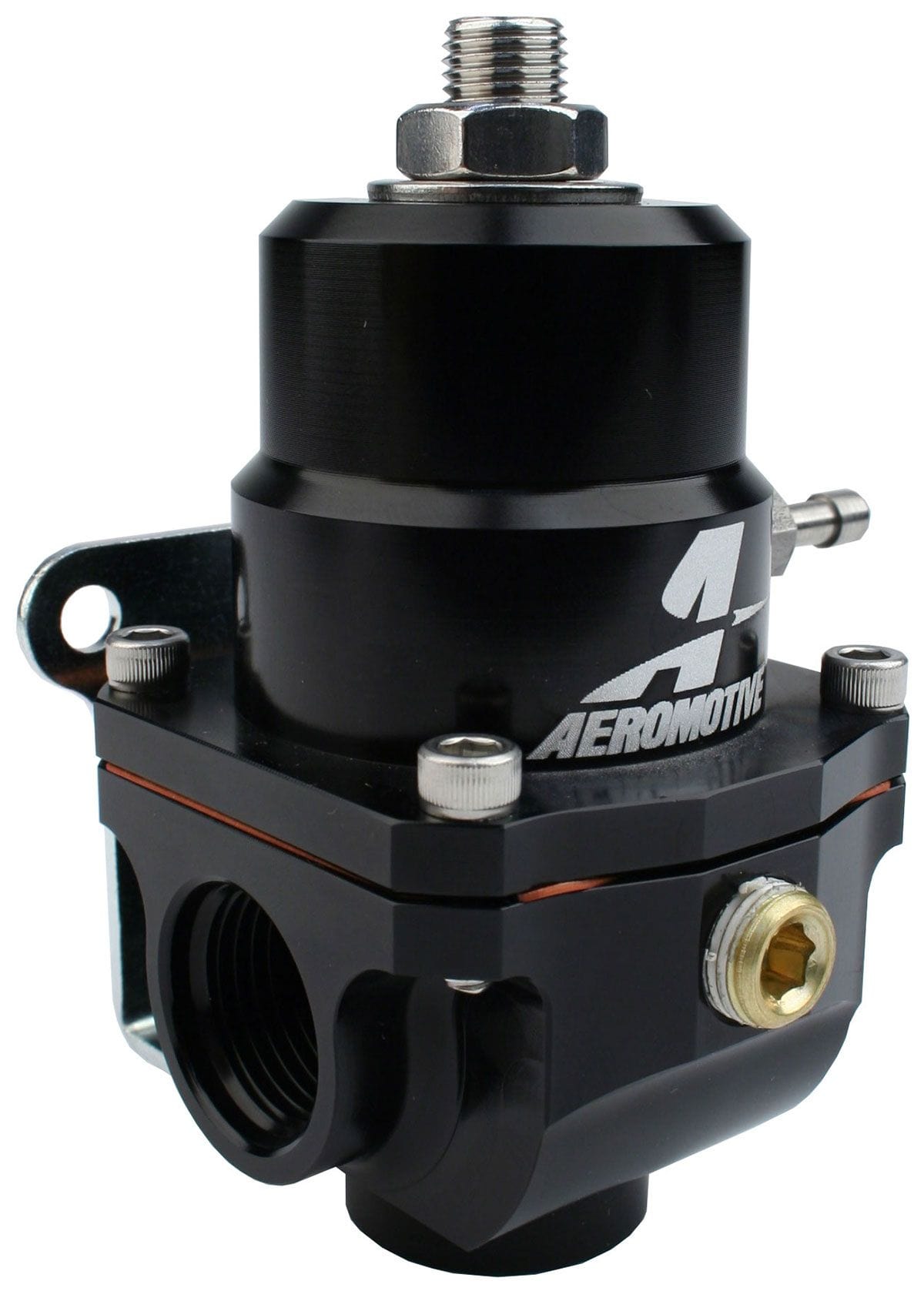 AEROMOTIVE -8AN Inlet/Outlet Port With -8AN Return Port, .313" Seat 35-75 PSI Aeromotive X1 2-Port EFI Regulator ARO13305 SR