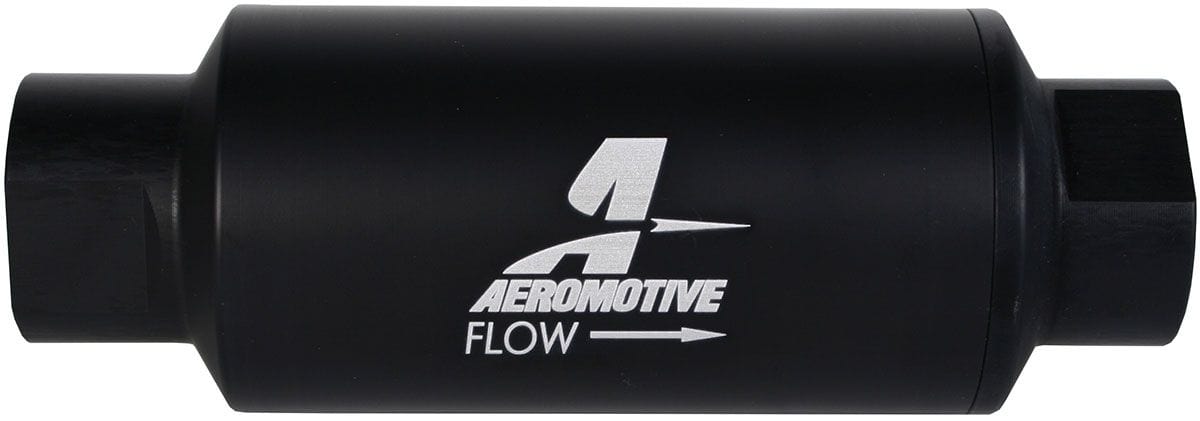 AEROMOTIVE Black 10 Micron Microglass Element With -10 ORB Aeromotive In-Line Fuel Filter ARO12346 SR