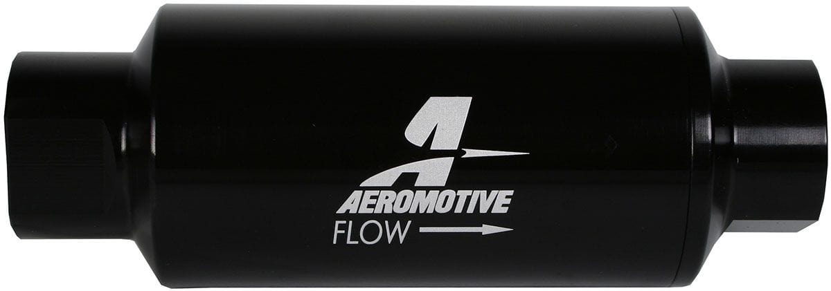 AEROMOTIVE Black 10 Micron Microglass Element With -10AN Female Ends Aeromotive In-Line Fuel Filter ARO12350 SR