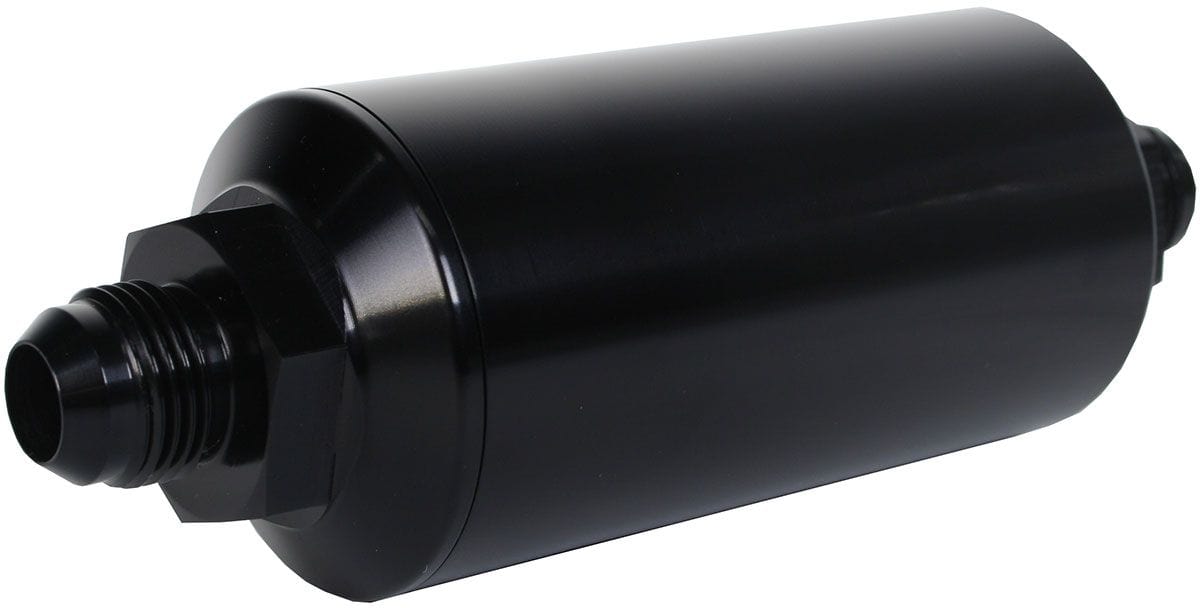 AEROMOTIVE Black 10 Micron Microglass Element With -8AN Male Ends Aeromotive In-Line Fuel Filter ARO12375 SR