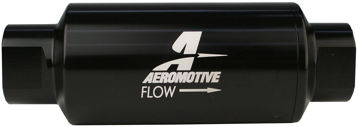 AEROMOTIVE Black 100 Micron S/S Element With -10 ORB Aeromotive In-Line Fuel Filter ARO12324 SR