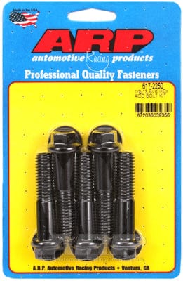 ARP 1/2" UNC x 2.250" UHL With 9/16" Socket Head ARP fasteners 5-Pack Bolt Kit, Hex Head Black Oxide AR617-2250 SR
