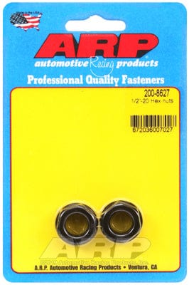 ARP 1/2" UNF Thread x 3/4" Socket (2-Pack) ARP fasteners Hex Nut With Flange, Chrome Moly AR200-8627 SR