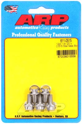 ARP 1/4" UNC x .515" UHL With 5/16" Socket Head ARP fasteners 5-Pack Bolt Kit, 12-Point Head S/S AR611-0515 SR