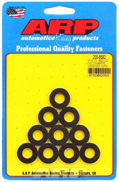 ARP 10mm I.D, .850" O.D .120" Thick with No Chamfer, 10-Pack ARP fasteners Special Purpose Washer AR200-8592 SR