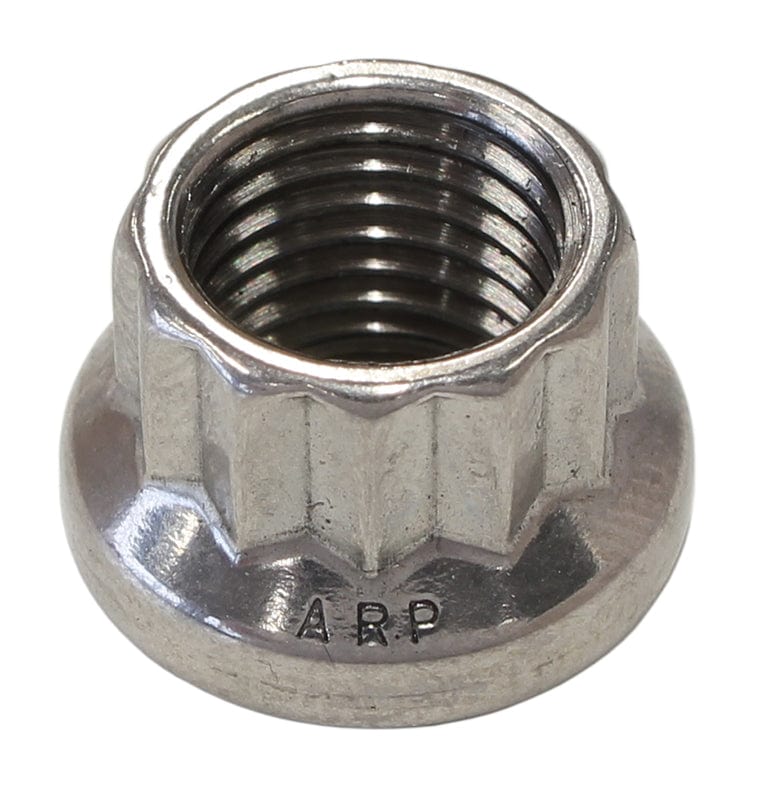 ARP 10mm X 1.25 Thread, 12mm Socket (Single Nut) ARP fasteners 12-Point Nut, Polished S/S AR400-8344 SR