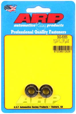 ARP 10mm X 1.50 Thread, 16mm Socket (2-Pack) ARP fasteners 12-Point Nut, Chrome Moly Black Oxide AR300-8355 SR