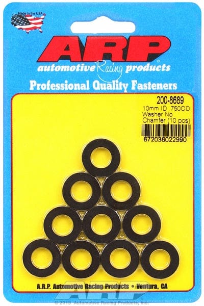 ARP 3/4" OD, .120" thick, 10 pack ARP fasteners 10mm ID Washers with Chamfer AR200-8689 SR