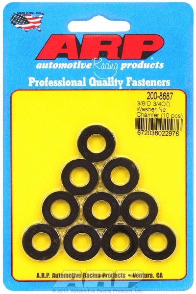 ARP 3/8" I.D, 3/4" O.D .120" Thick with No Chamfer, 10-Pack ARP fasteners Special Purpose Washer AR200-8687 SR