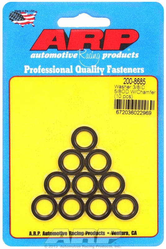 ARP 3/8" I.D, 5/8" O.D .062" Thick With Chamfer (10-Pack) ARP fasteners Special Purpose Washer AR200-8685 SR
