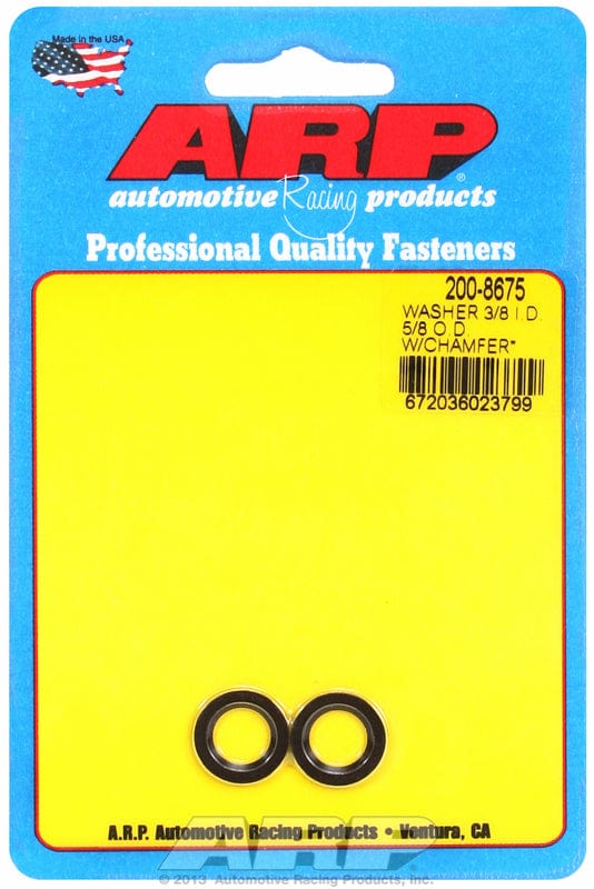 ARP 3/8" I.D, 5/8" O.D .062" Thick With Chamfer (2-Pack) ARP fasteners Special Purpose Washer AR200-8675 SR