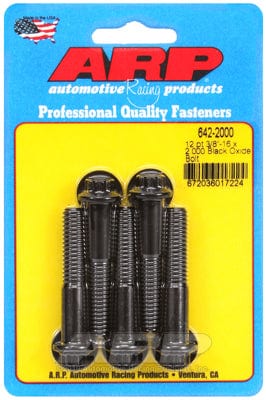 ARP 3/8" UNC x 2.000" UHL With 3/8" Socket Head ARP fasteners 5-Pack Bolt Kit, 12-Point Head Black Oxide AR642-2000 SR